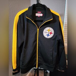 Mitchell & Ness Men's Pittsburgh Steelers Zipup Sweater
